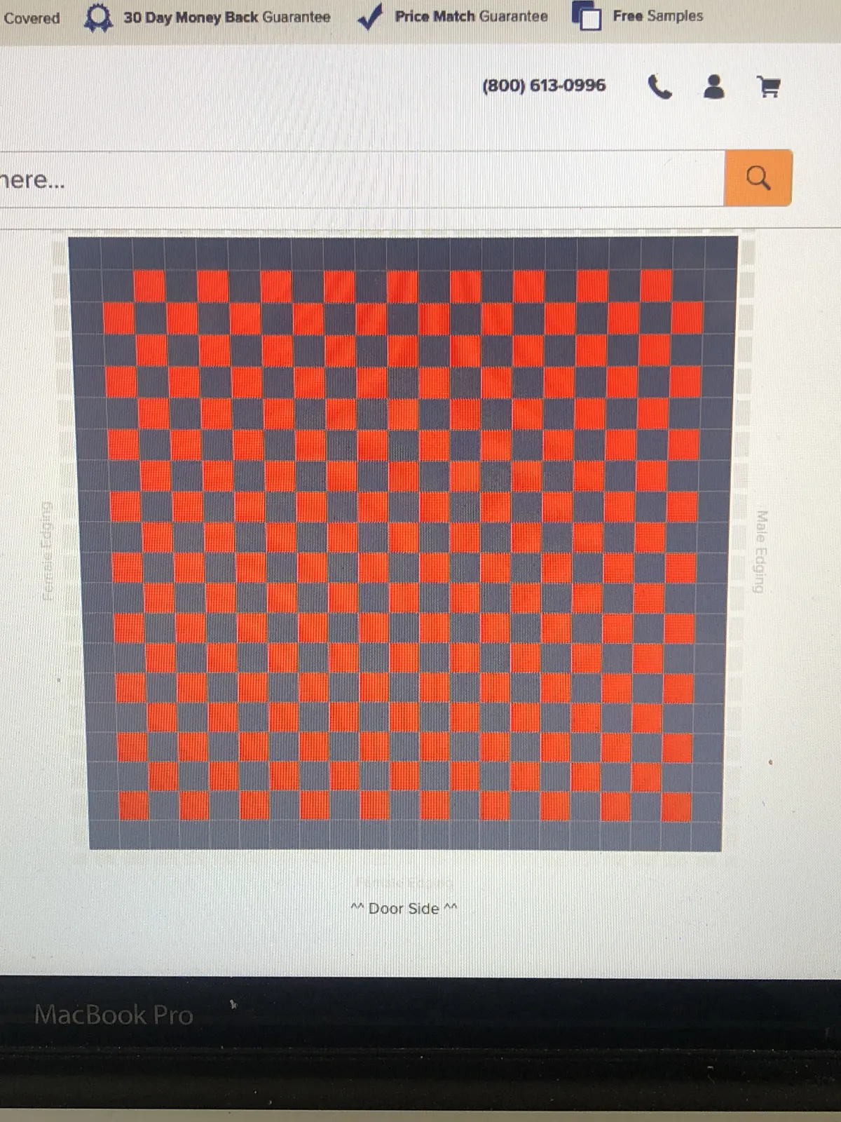 Alternate checkerboard tile layout on screen